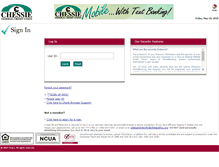 Tablet Screenshot of chessie.online-cu.com